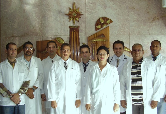 Team at Carlos Manuel de Cespedes Cuba